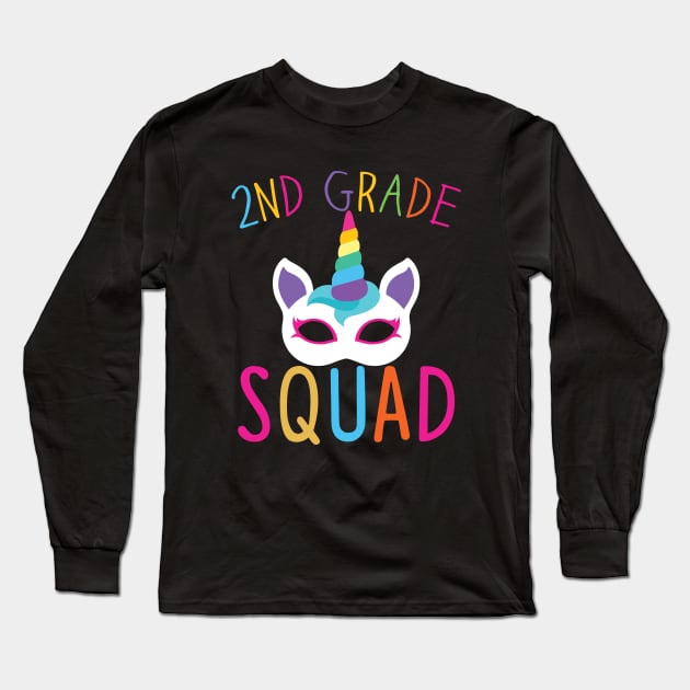 School 2nd Grade Squad Gift 2nd Grade School Gift Long Sleeve T-Shirt by mommyshirts